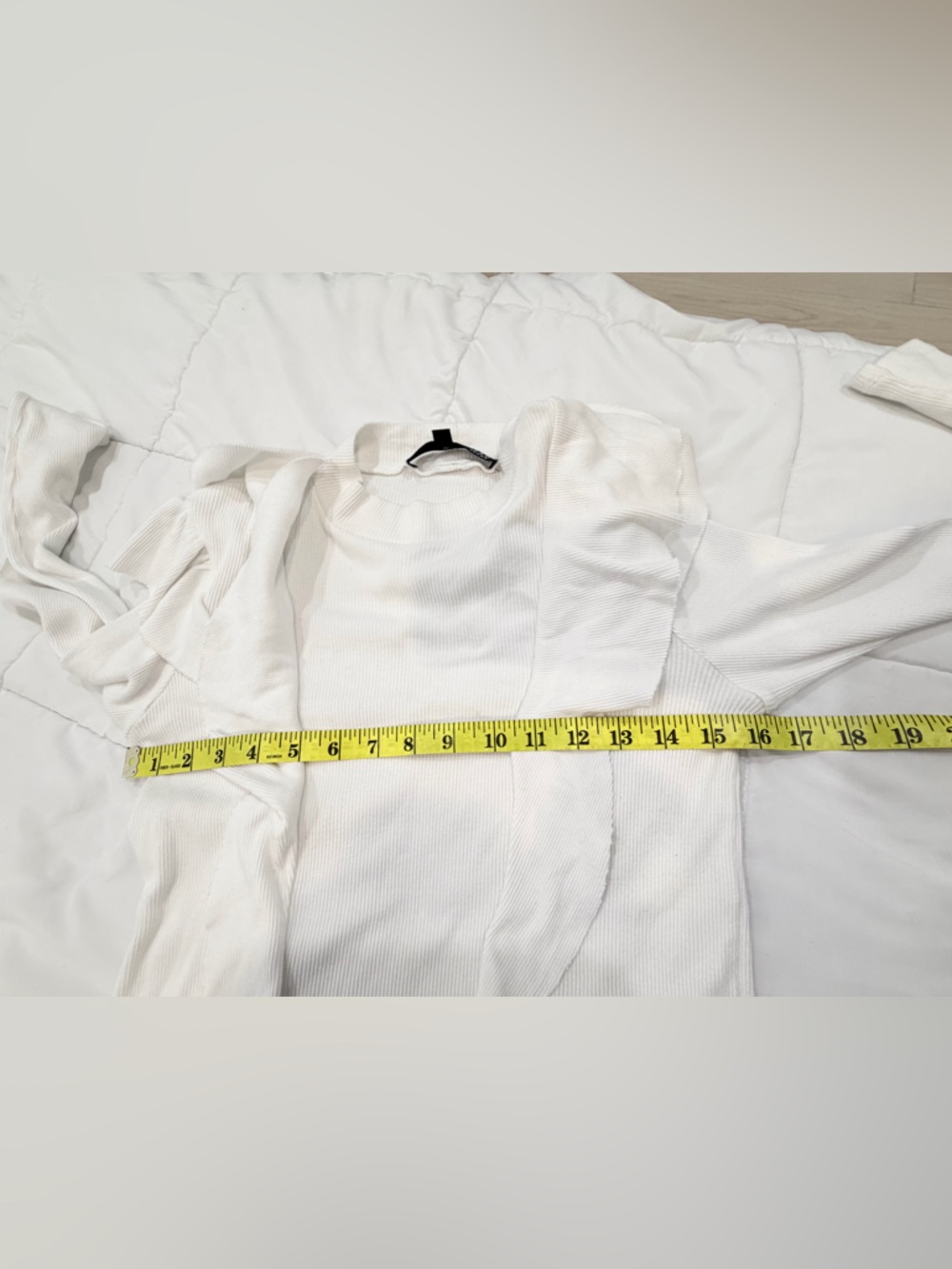 VERONICA BEARD Dawson top white Sz S long sleeve - Picture 7 of 11